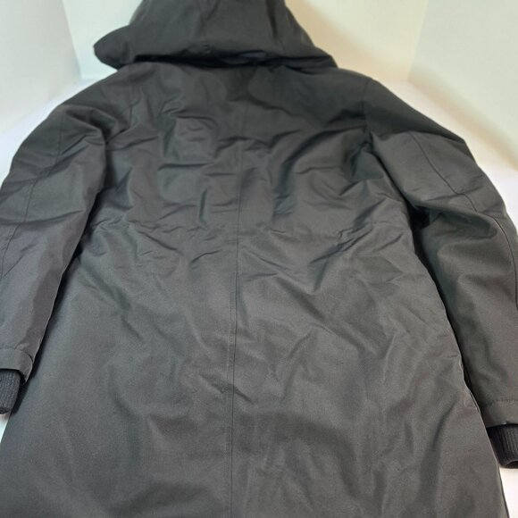 AIKKIA Women Black Slim-Fit Fall Coat-Trendy Hooded Puffer Coat  Sz: S(4) Black - Picture 4 of 12